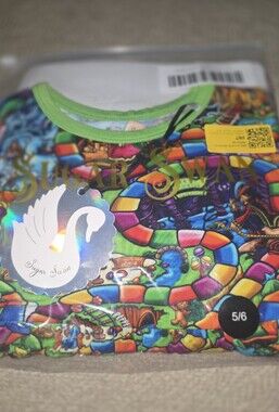 Sugar Swan Candy Land Peplum Set